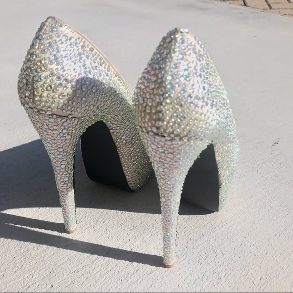 Platform rhinestone heels - Picture 4 of 7